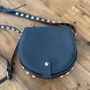 Dark Blue Rebecca Minkoff Studded Crossbody Bag